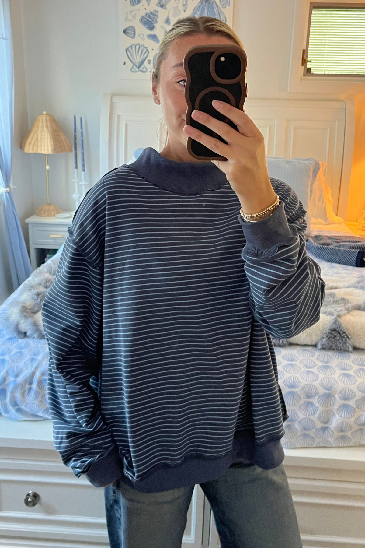 Summer Stripes MockNeck