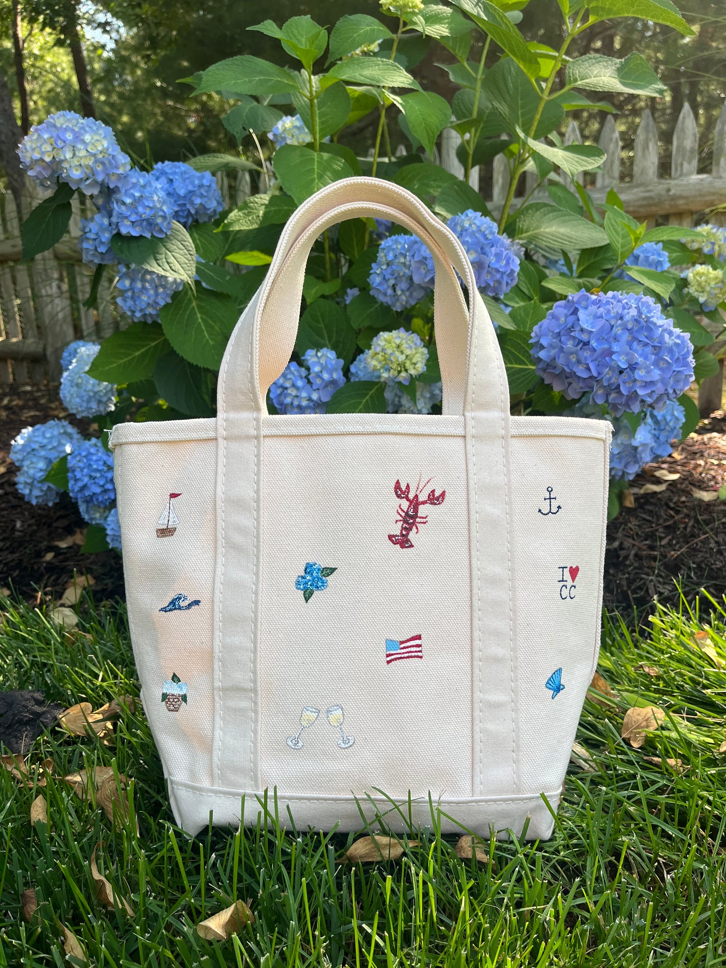 Cape Icons Hand Painted LL Bean Tote (Medium)