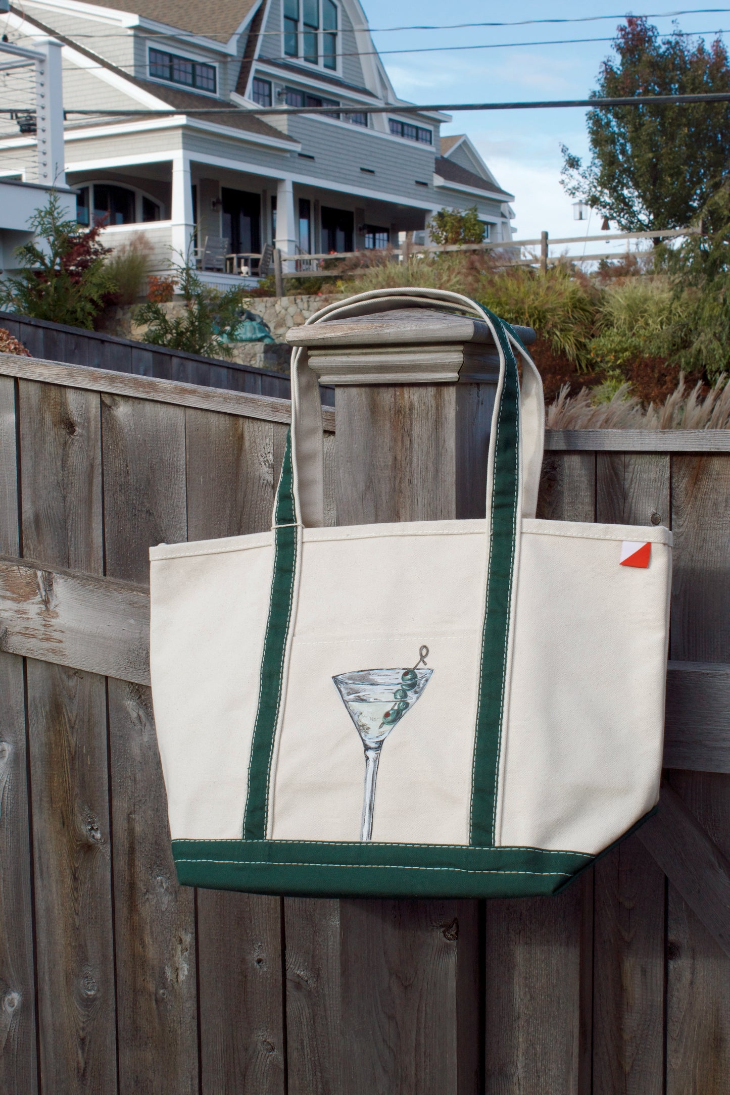 Martini Hand Painted Shore Bag (Large)