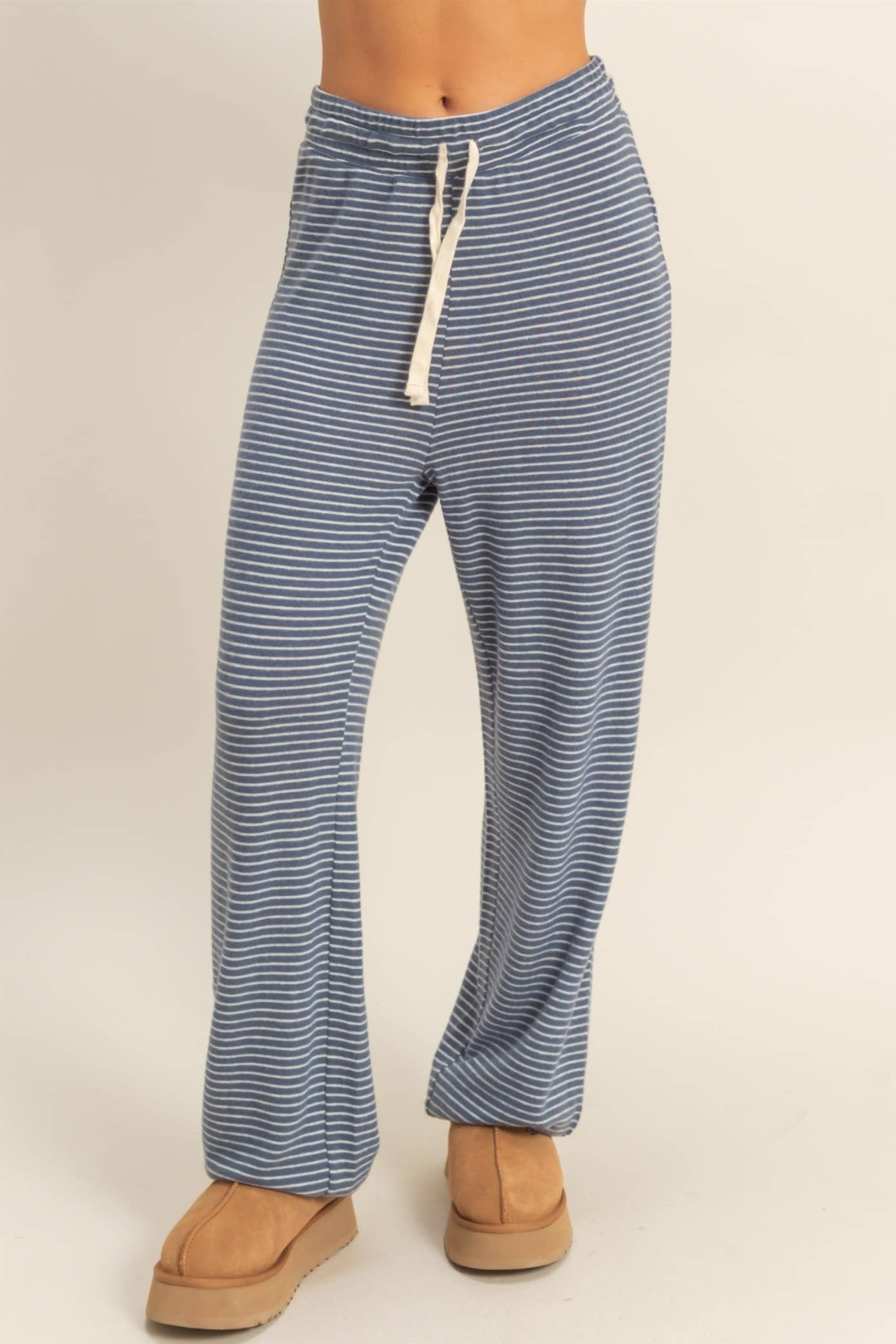 Striped Drawstring Lounge Jogger Pants