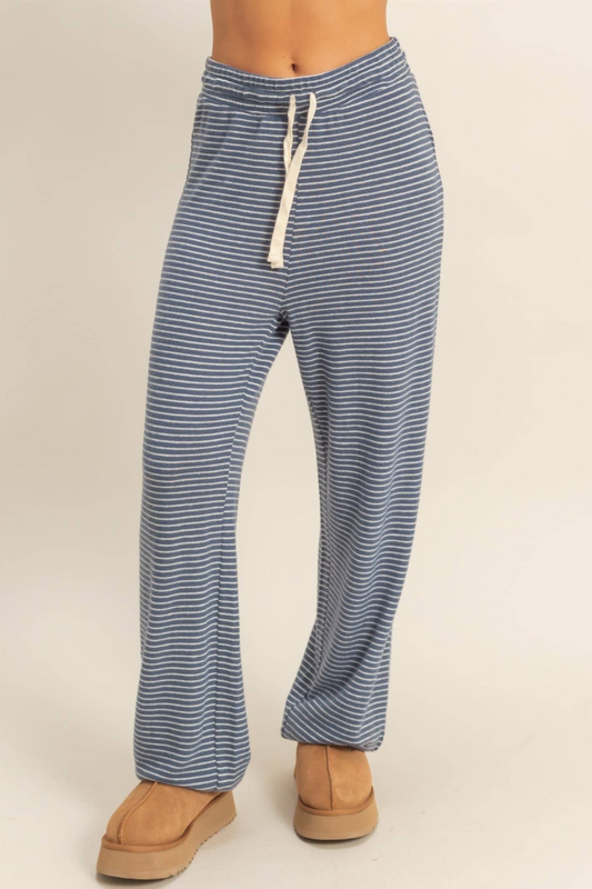 Striped Drawstring Lounge Jogger Pants