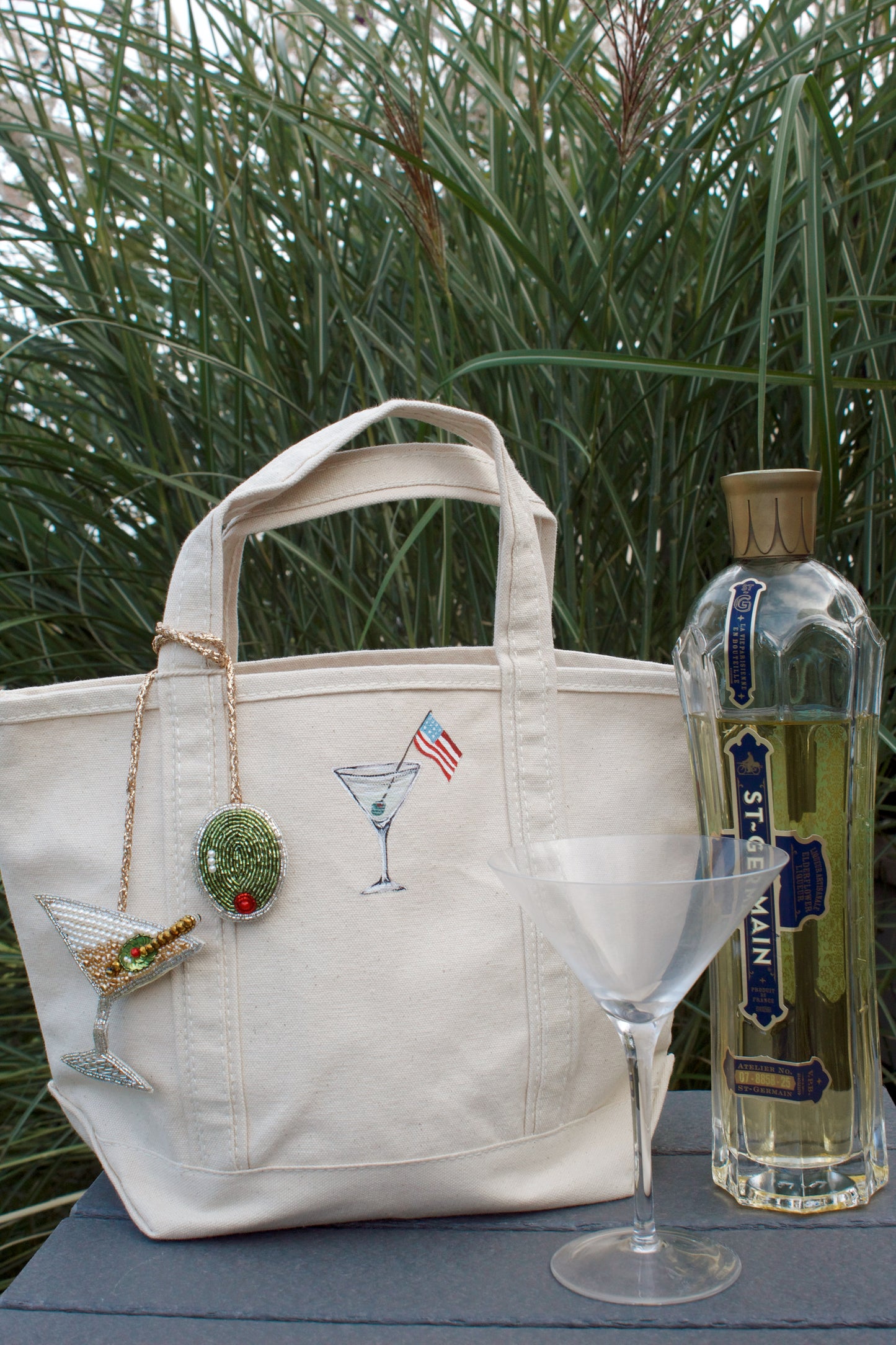 Martini Original Hand Painted Tote Bag