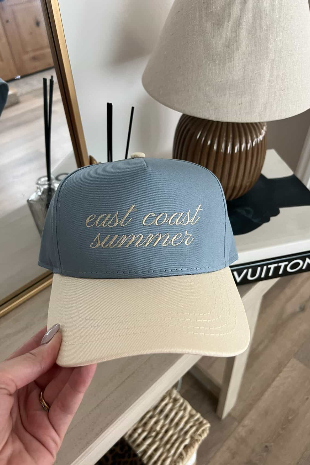 East Coast Summer Western Blue Trucker Hat