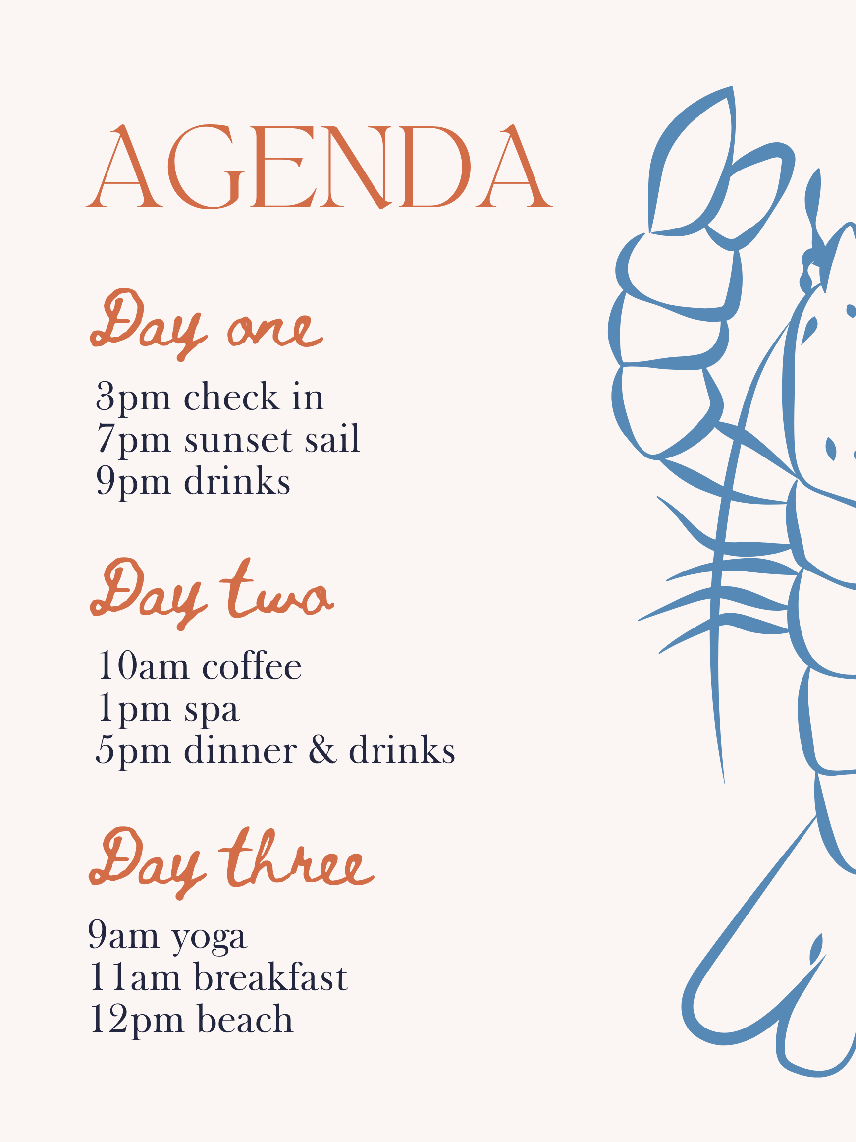 Maine Squeeze Bachelorette Template: DIGITAL DOWNLOAD