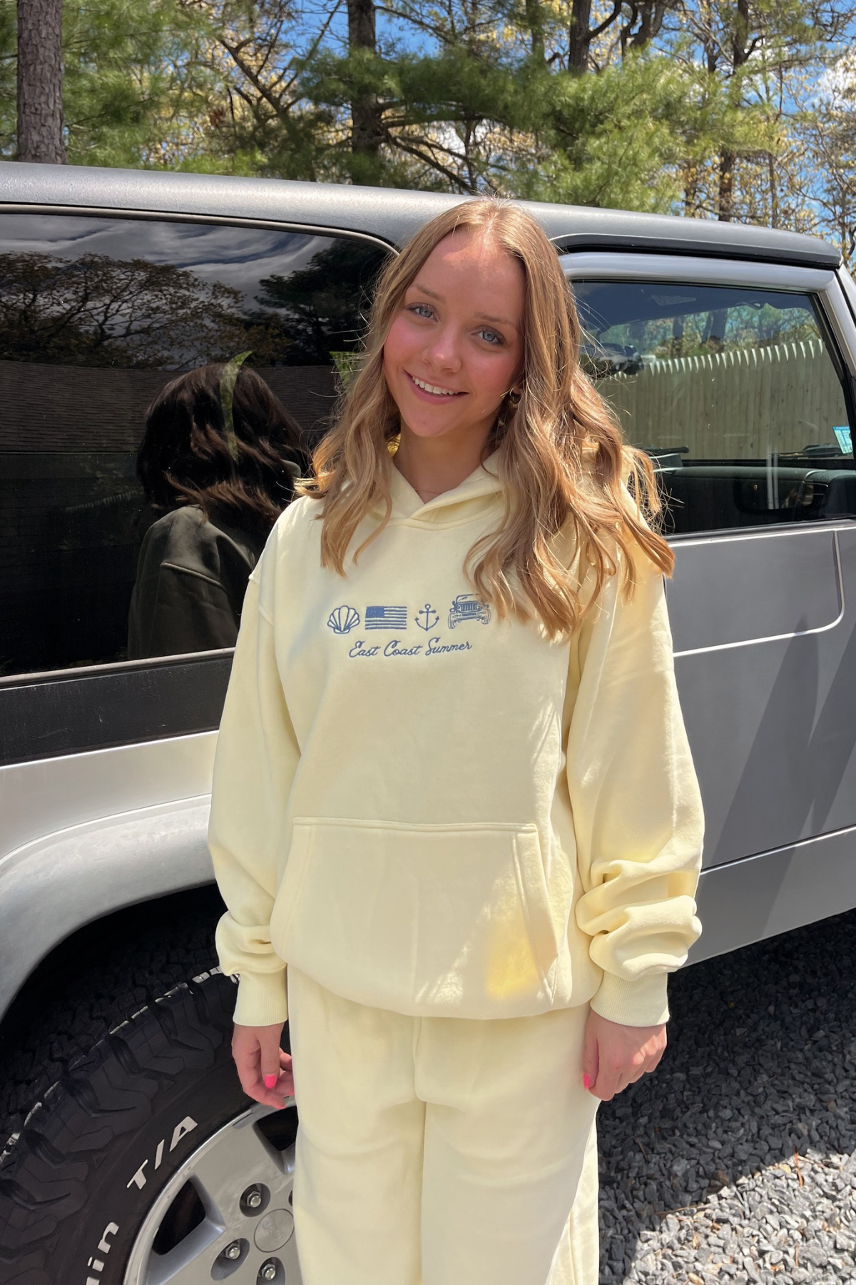 East Coast Summer Butter & Blue Hoodie