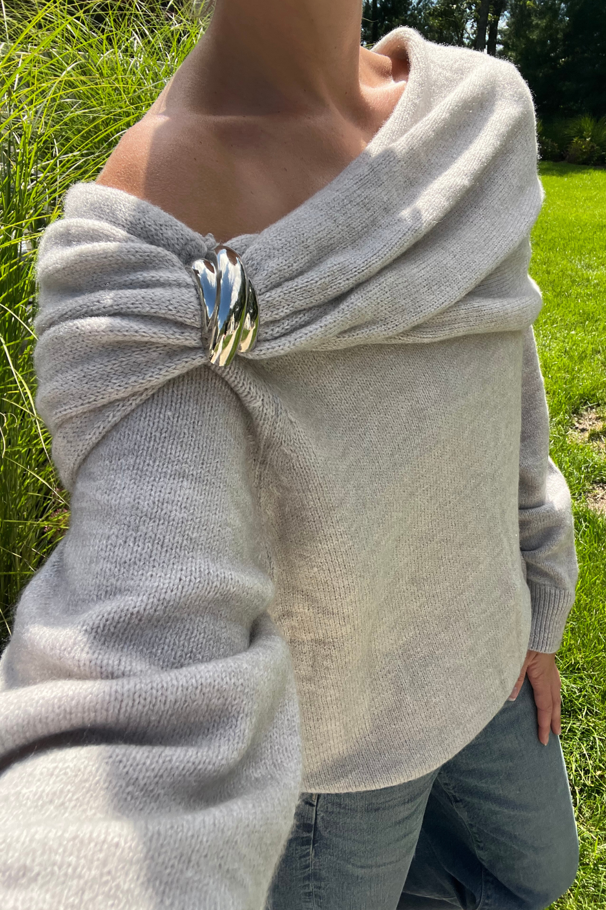 Onset Off Shoulder Knit