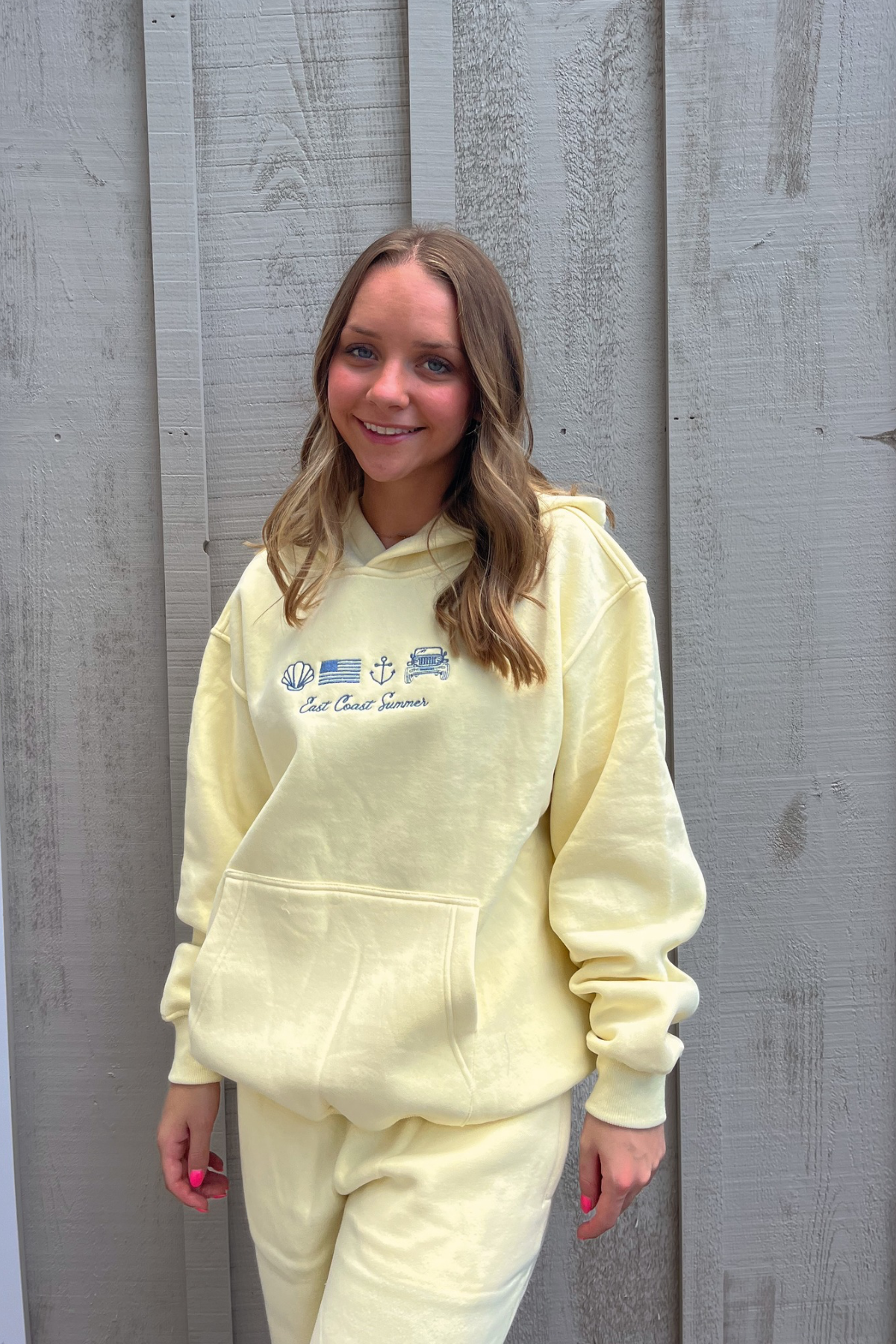 East Coast Summer Butter & Blue Hoodie