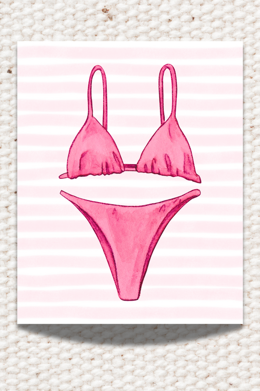 Pink Bikini 8x10 Print