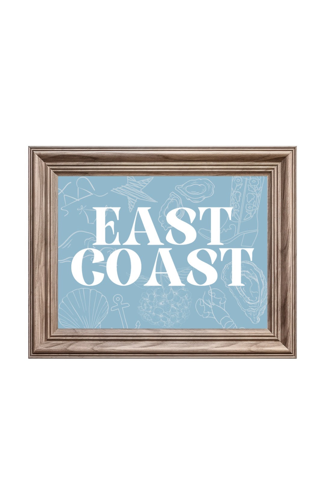 East Coast Icons Blue 8x10