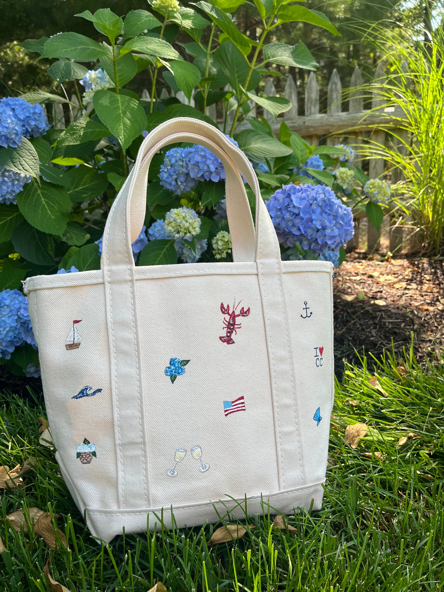 Cape Icons Hand Painted LL Bean Tote (Medium)