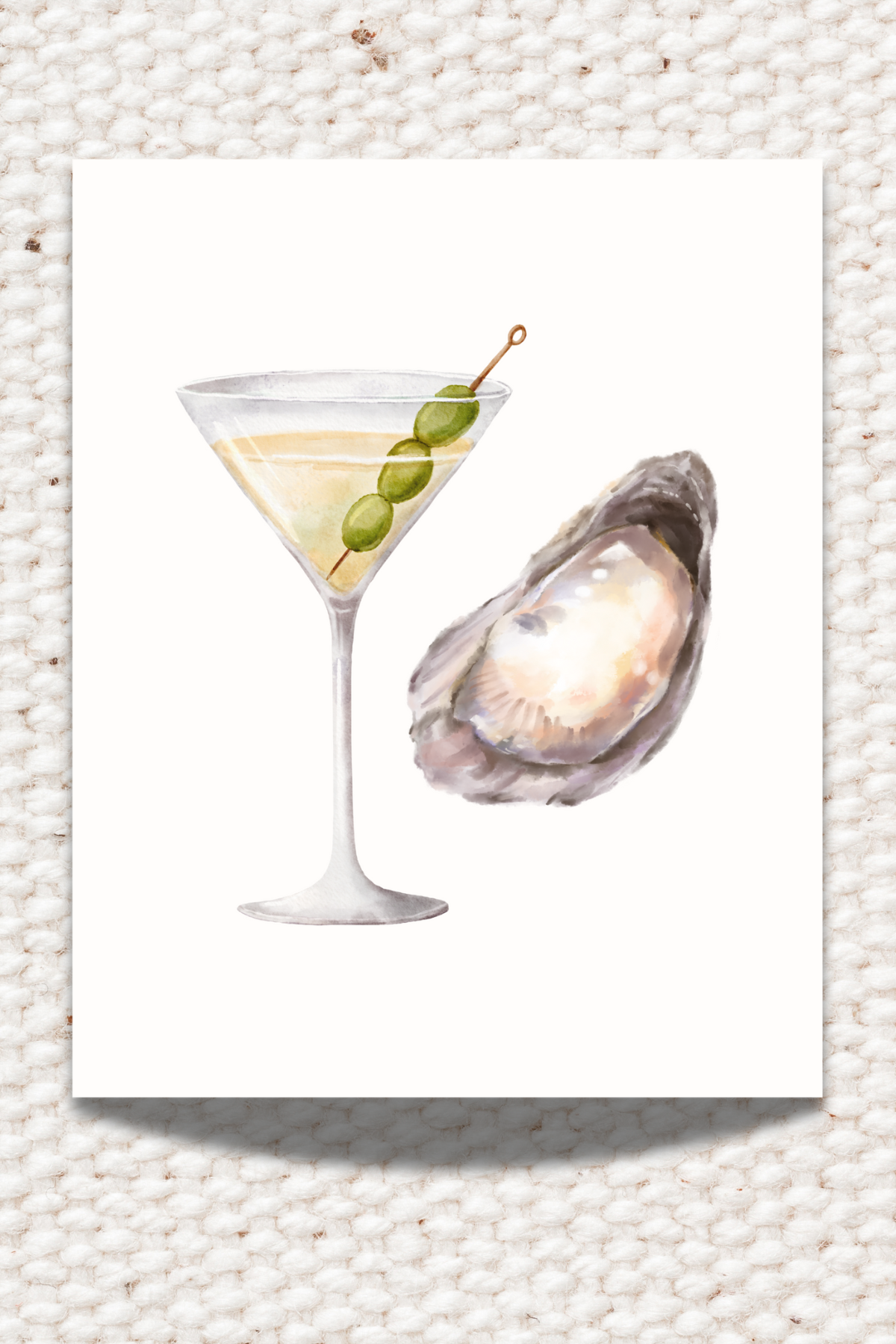 Martini & Oysters 8x10