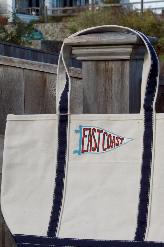East Coast Pennant Hand Painted Shore Bag (Large)