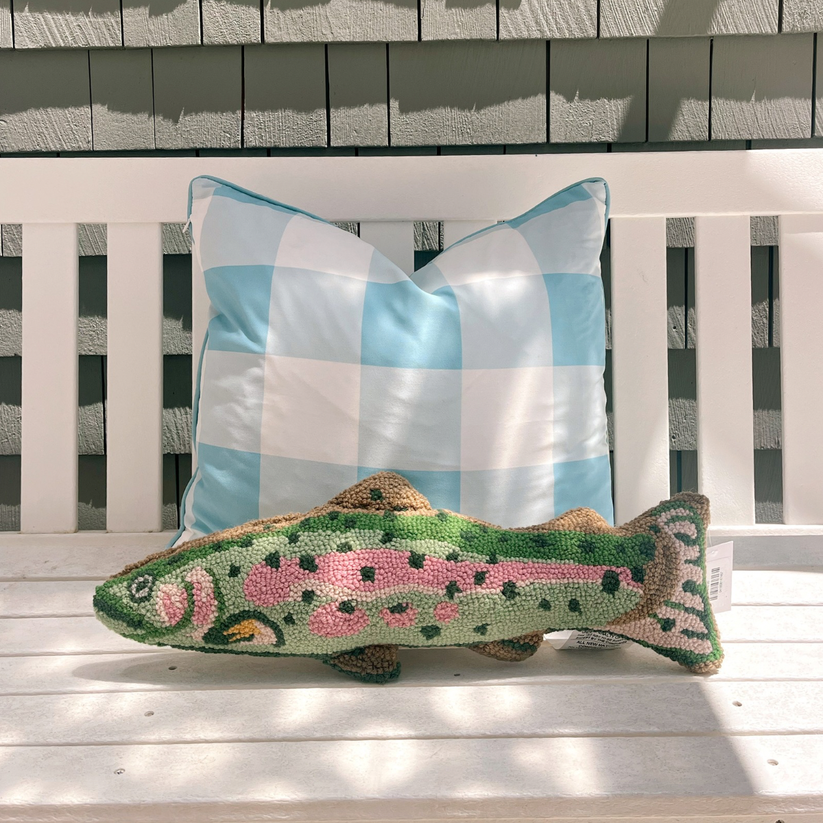 Shaped Trout Hook Pillow