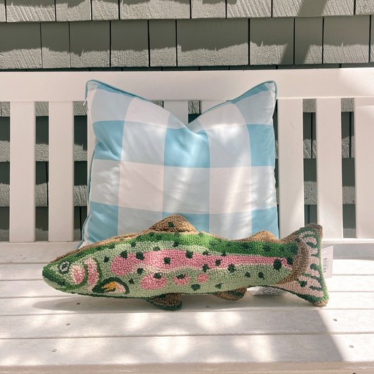 Shaped Trout Hook Pillow