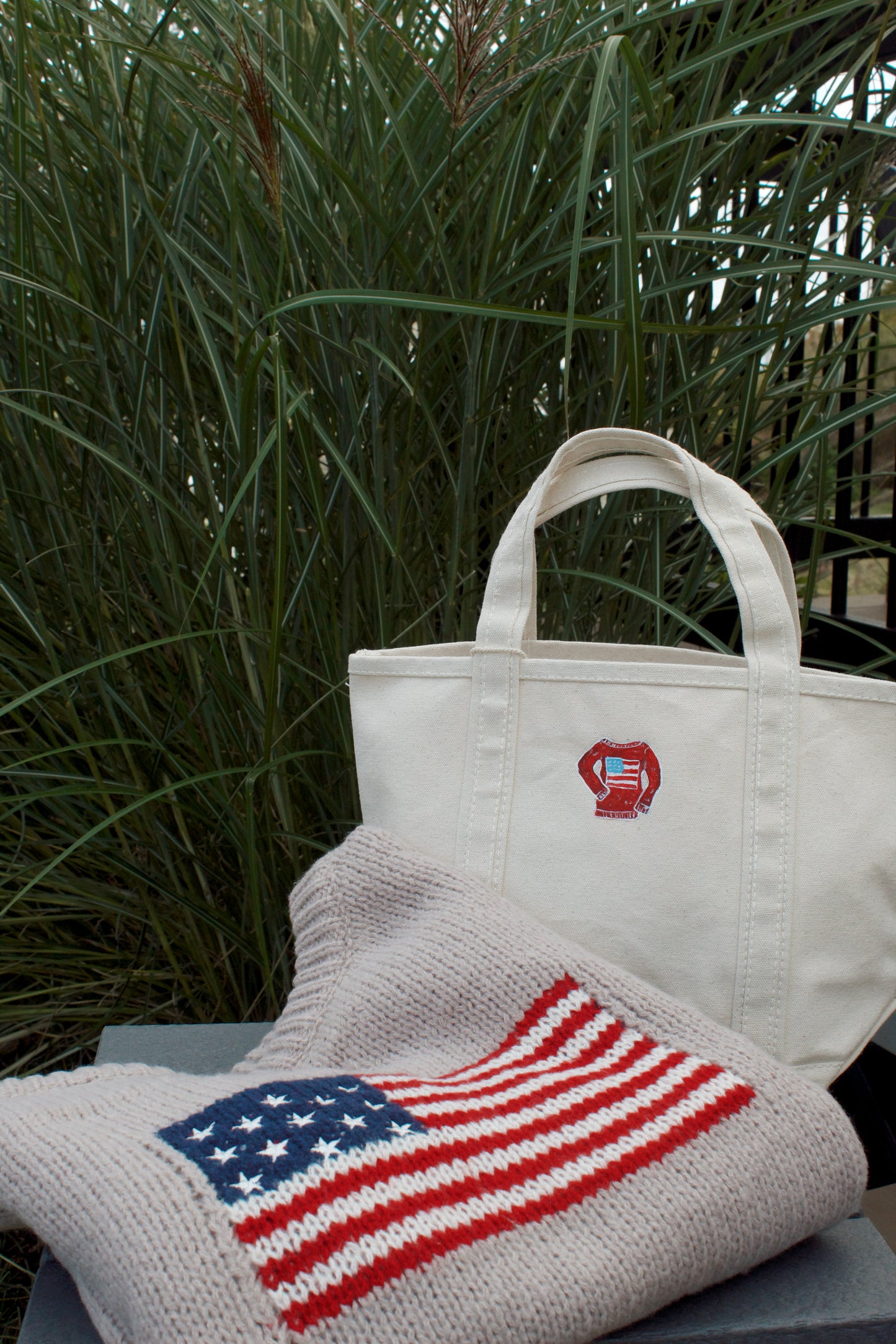American Knit Hand Painted Shore Bag
