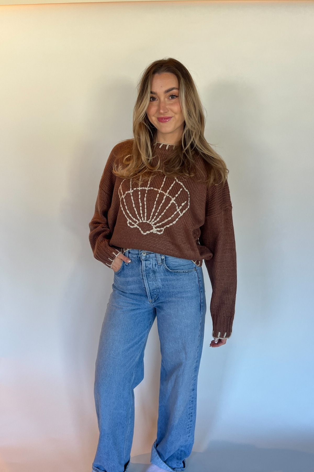 Sally Sells Seashells Knit - Mocha