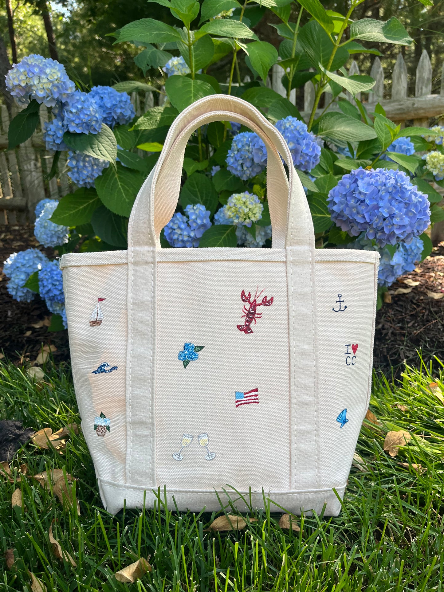 Cape Icons Hand Painted LL Bean Tote (Medium)