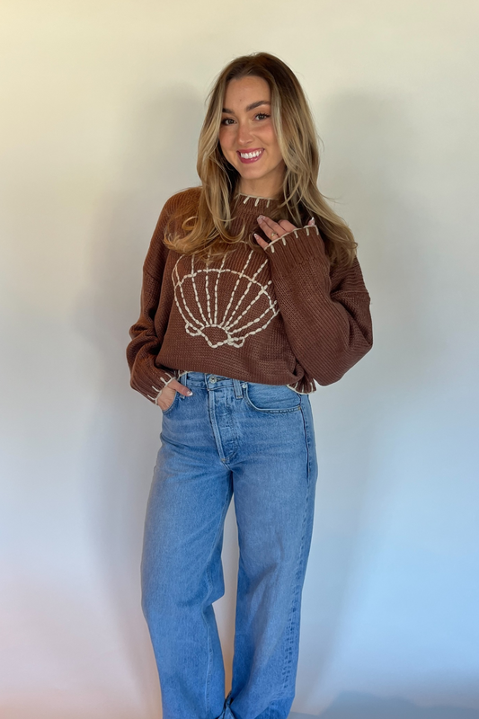 Sally Sells Seashells Knit - Mocha