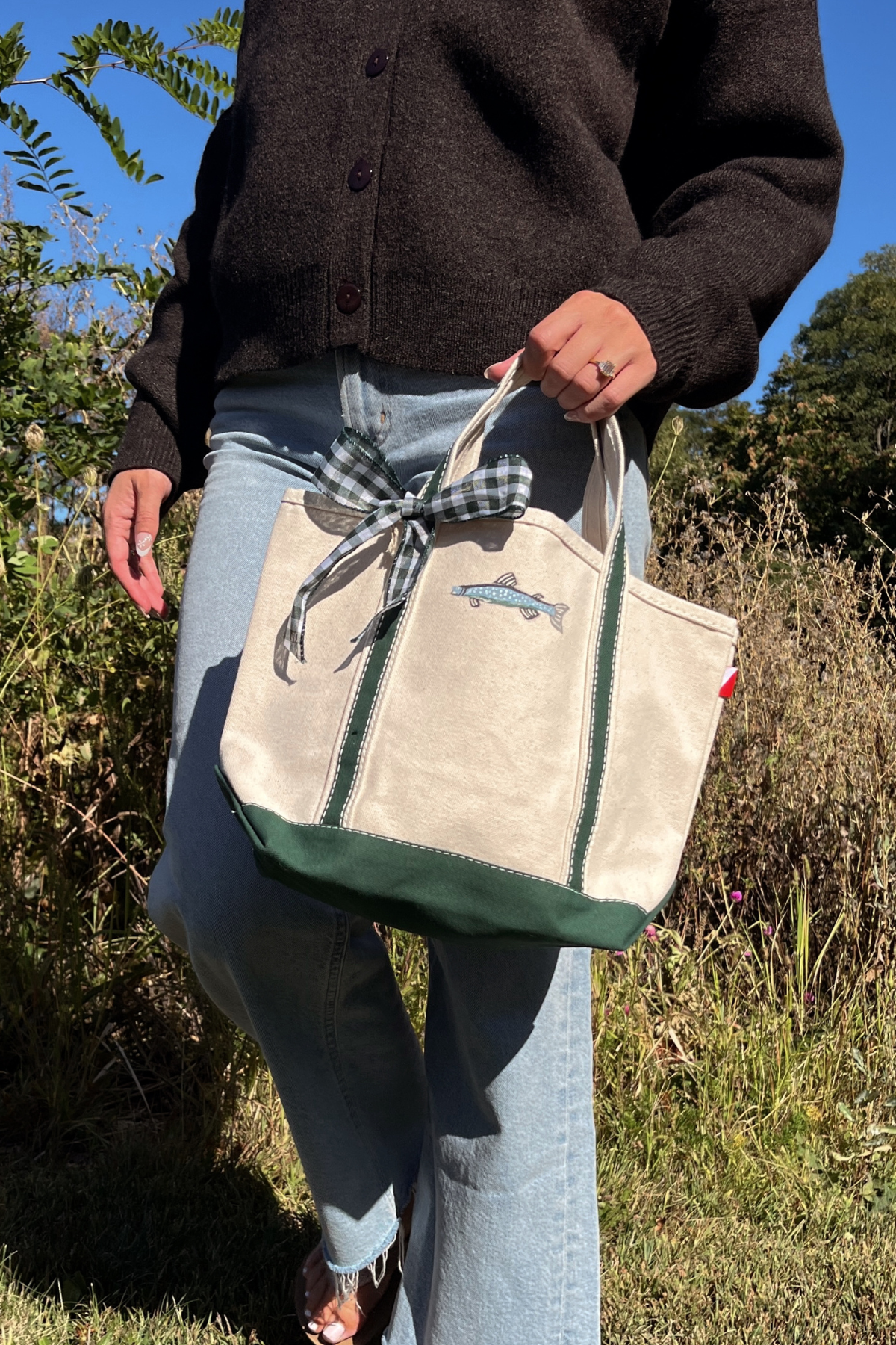 Fisherman Original Hand Painted Shore Bag