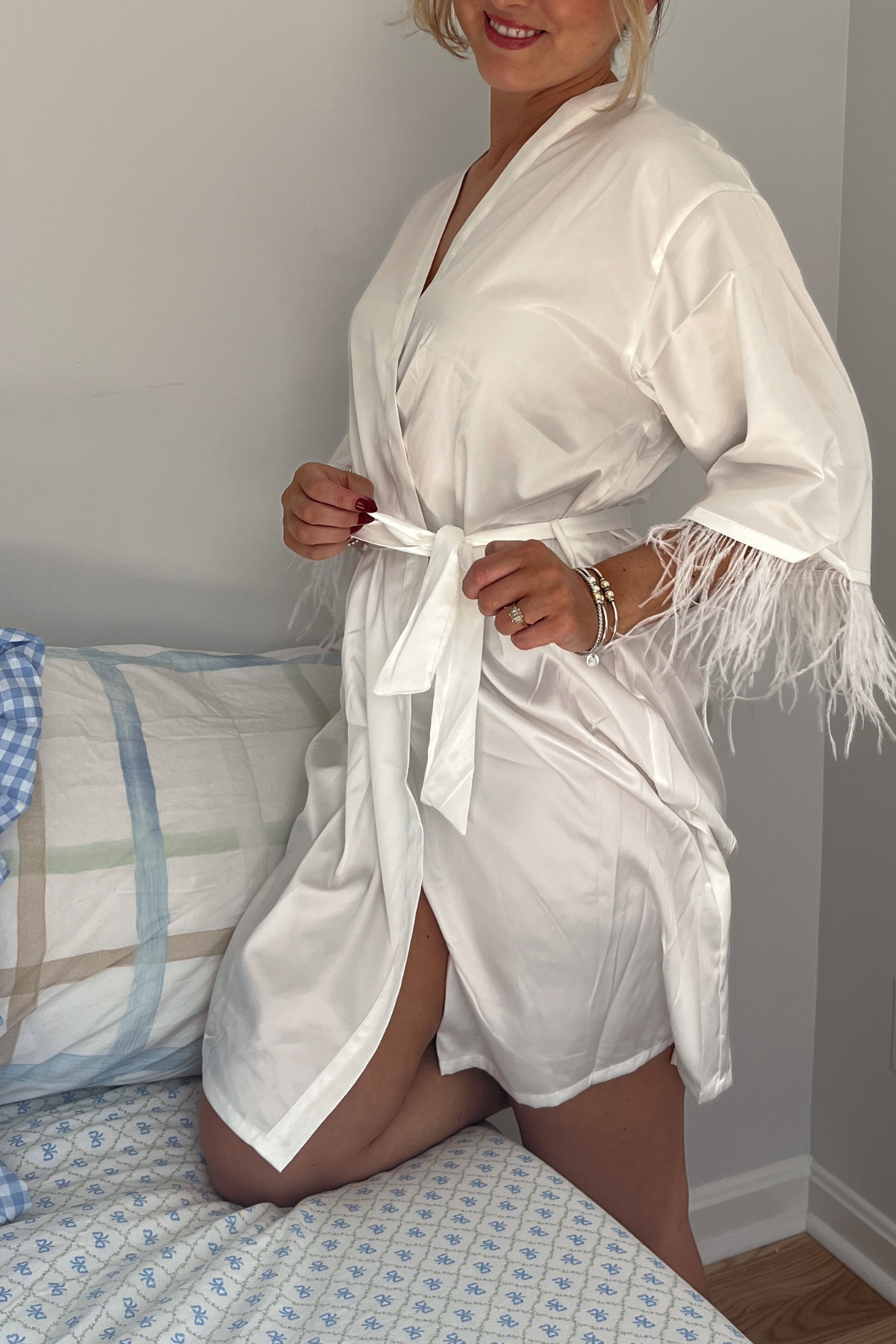 Bridal Feather Robe