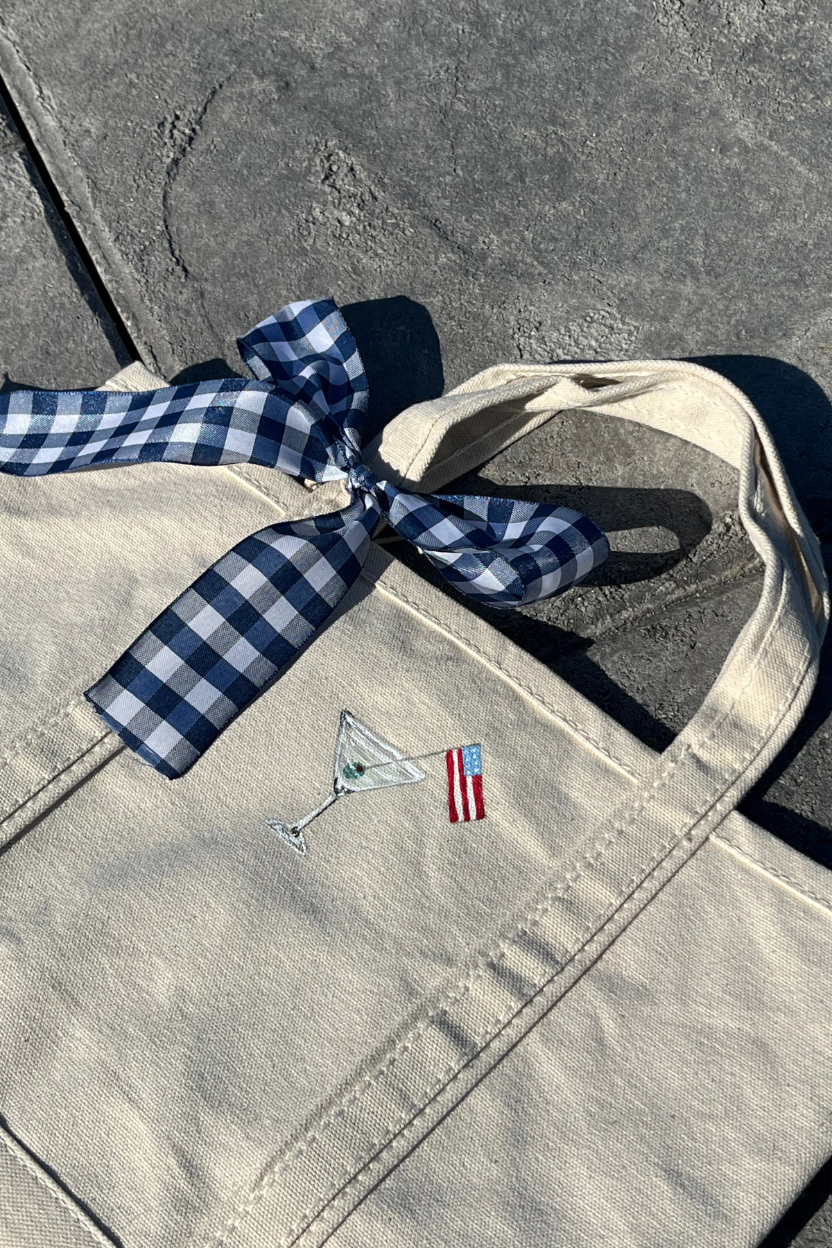 Martini Original Hand Painted Tote Bag