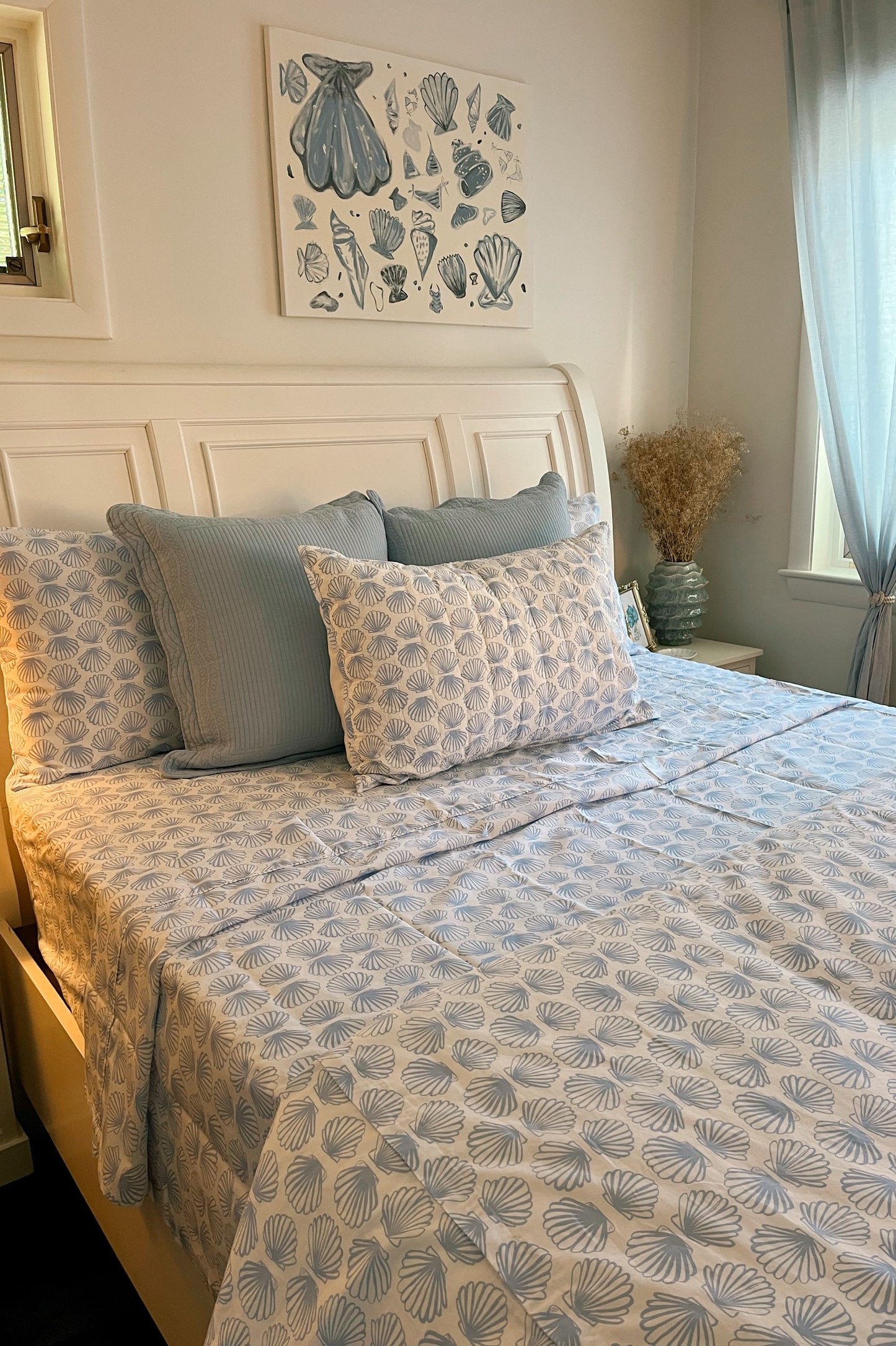 Seaside Scallop Sheet Set (Queen)