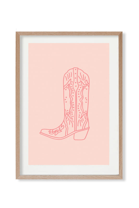 Cowgirl Boot 5x7 Print
