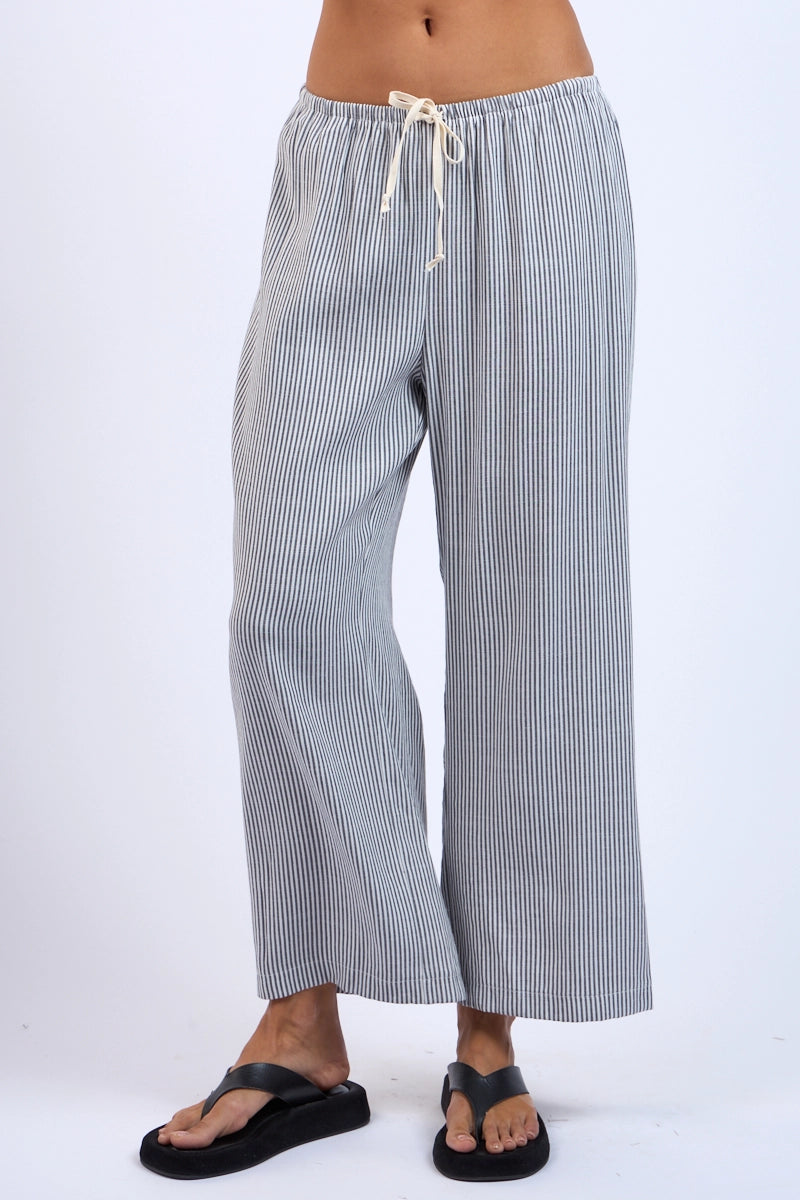 Breezy Pants Black Pinstripe