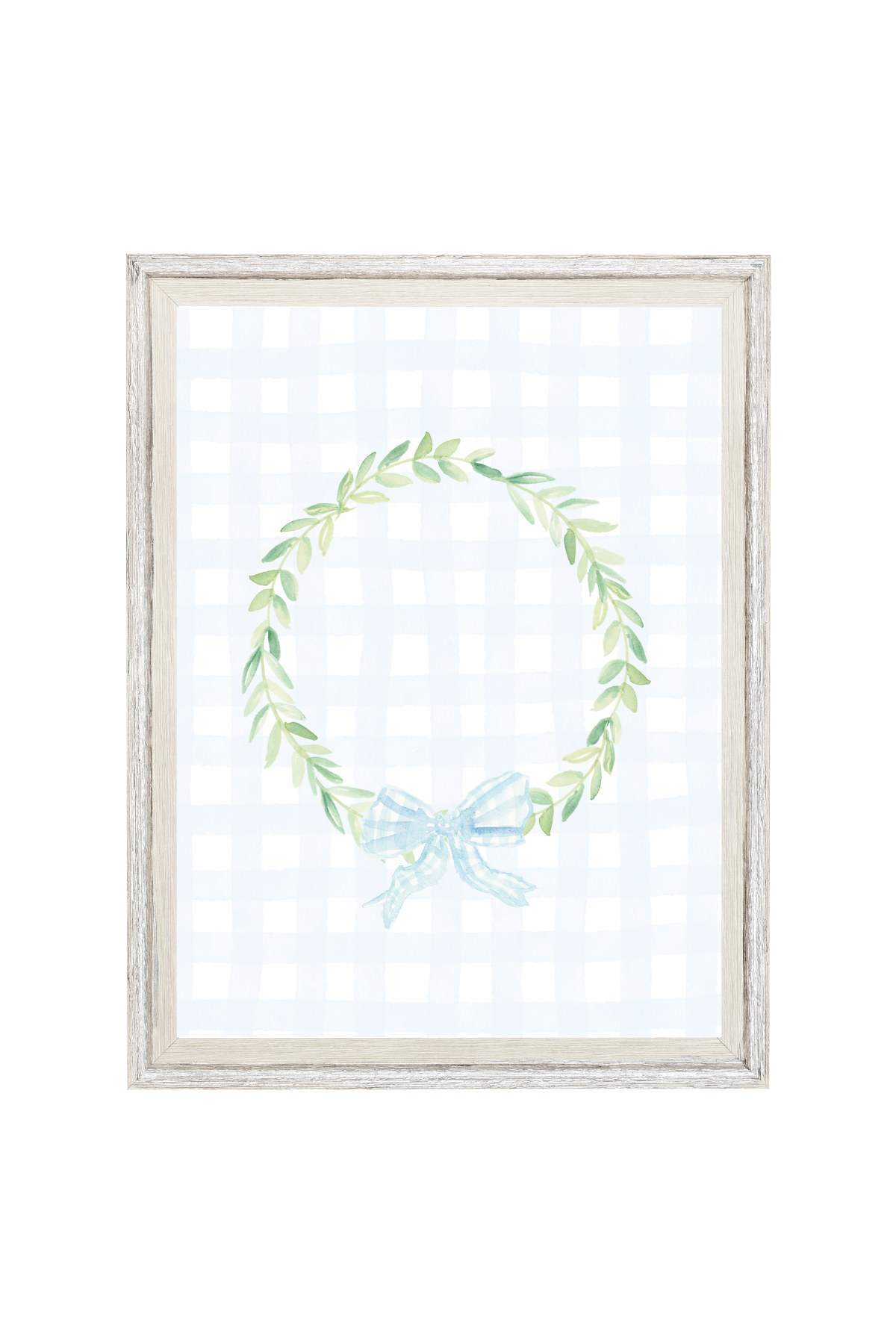 Gingham Wreath 8x10 Print
