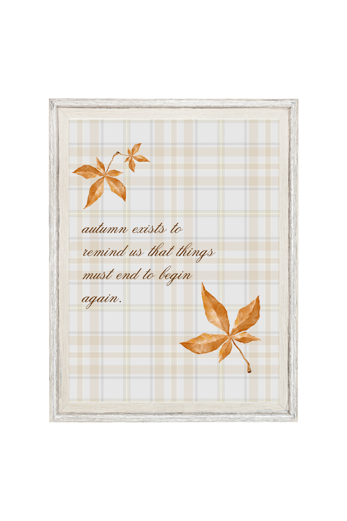 Autumn Plaid 8x10 Print