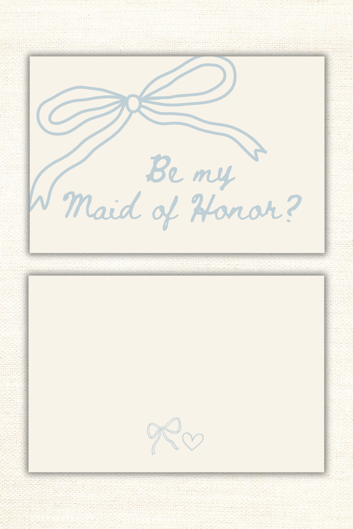Be My Maid of Honor- Maid of Honor Proposal Cards