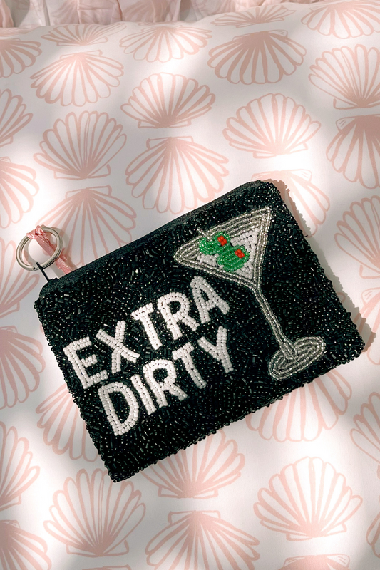 Extra Dirty Beaded Coin Purse
