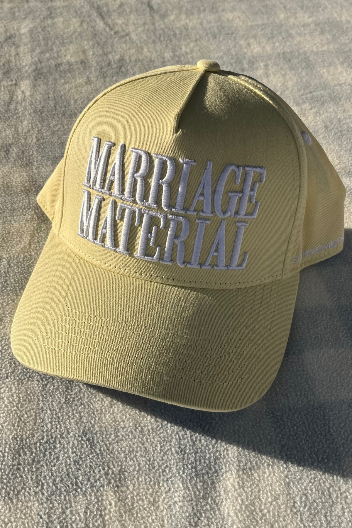 Marriage Material Trucker Hat – Yellow