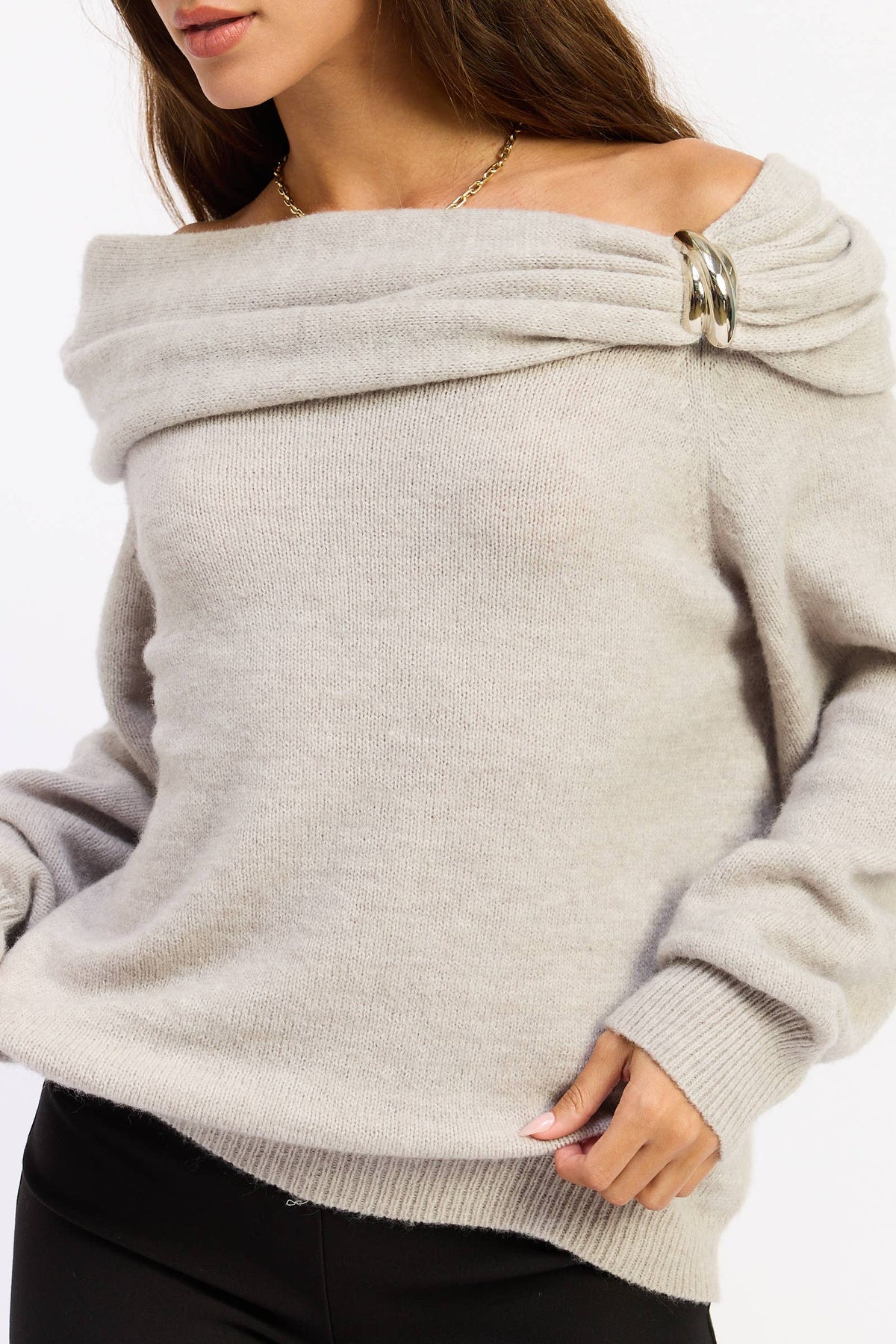 Onset Off Shoulder Knit