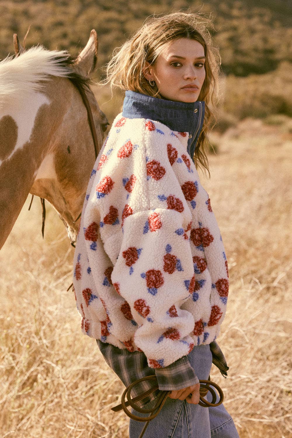 Nights at Nubble Denim Sherpa