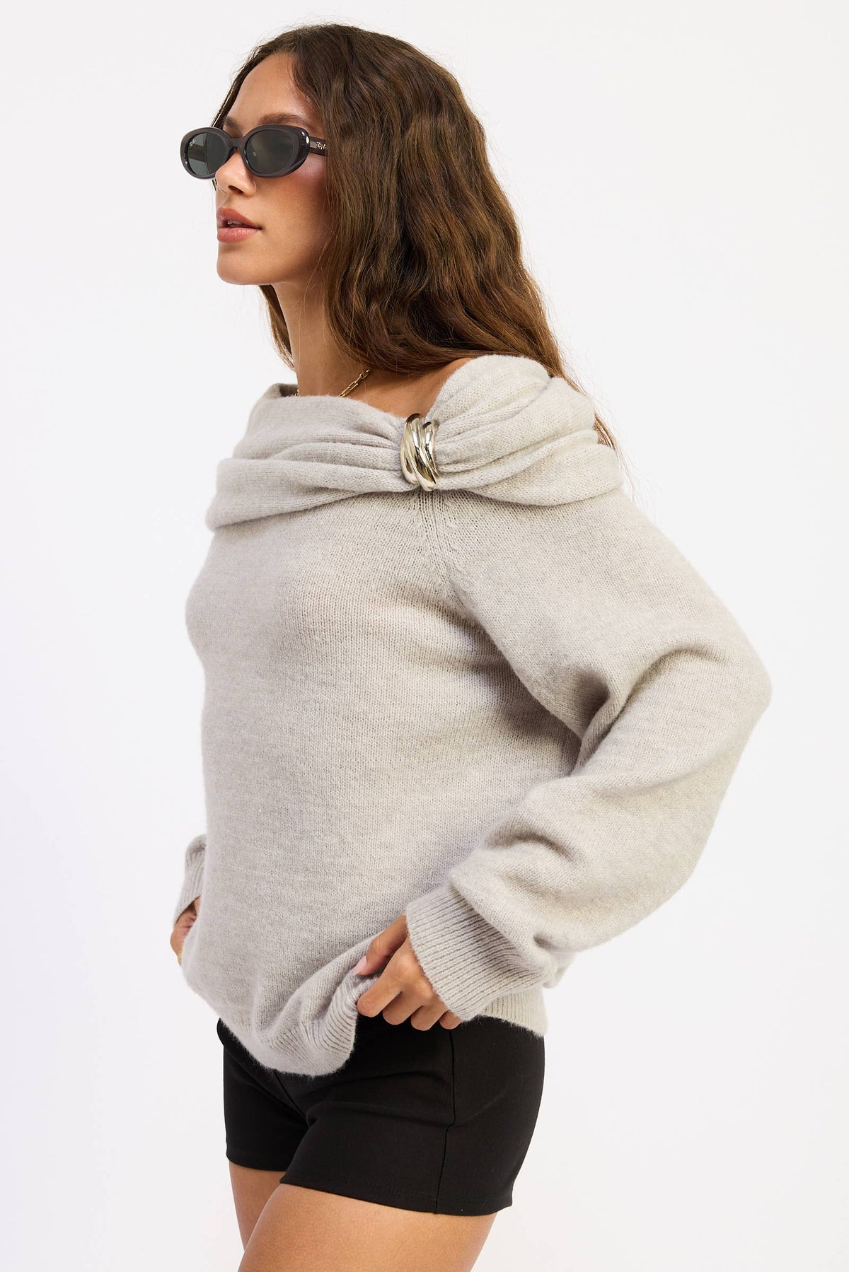 Onset Off Shoulder Knit