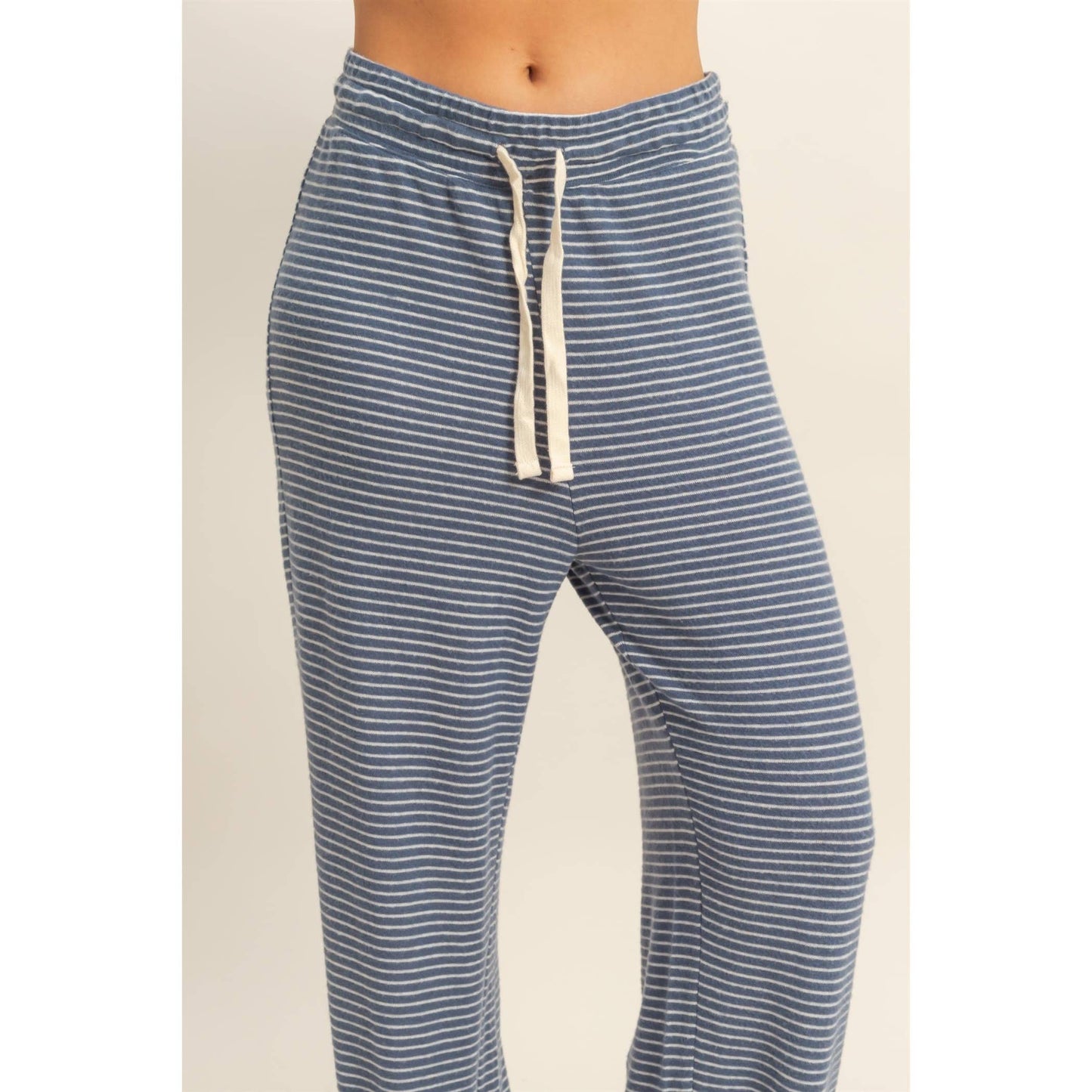 Striped Drawstring Lounge Jogger Pants
