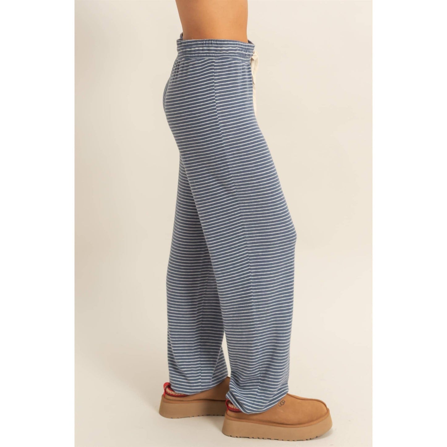 Striped Drawstring Lounge Jogger Pants
